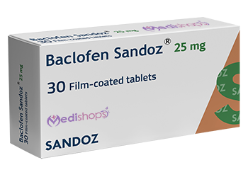 Baclofen Sandoz 25mg 30 tabs Medishops.net