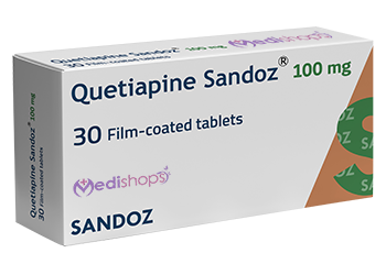 Quetiapine 100 mg 30 tablets Medishops.net