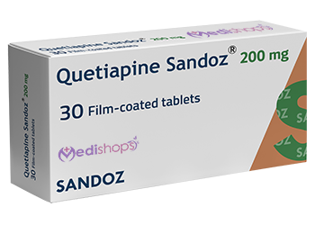 Quetiapine 200 mg 30 tablets Medishops.net